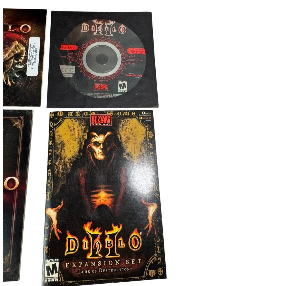 Diablo III 3 PC Game Blizzard Entertainment with Diablo II Expansion Manual Box
